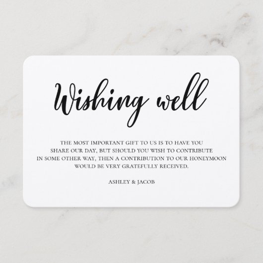 Rustieke bruiloft wensen goed. Modern kraftinzetst Informatiekaartje (Voorkant)