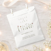 Rustieke bruiloft wilde bloemen gunst tassen bedankzakje (Geknipt)