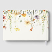 Rustieke Bruiloftsontvangst met Wilde Bloemen Gastenboek (Achterkant)