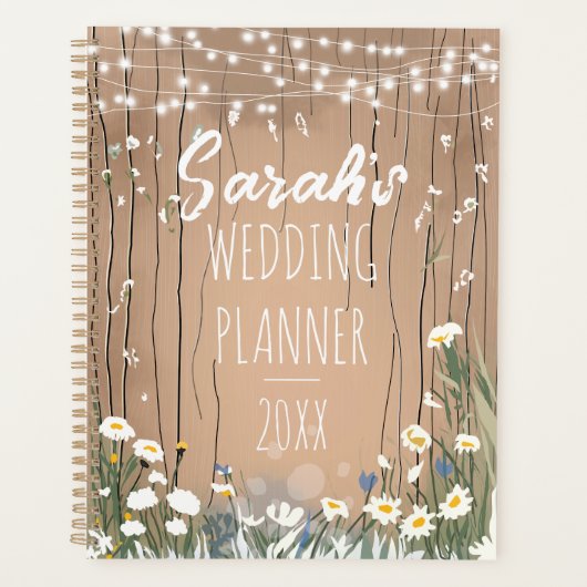 Rustieke Bruiloftsplanner | Schuur Bloemendesign Planner (Voorkant)