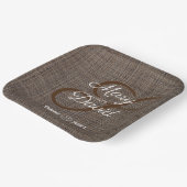 Rustieke bruine achtergrond papier Borden Papieren Bordje (Gebogen)