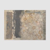 rustieke bruine bloemengestoorde textuur tissuepapier (Voorkant)