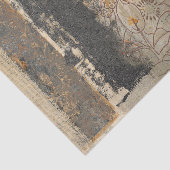 rustieke bruine bloemengestoorde textuur tissuepapier (Detail)