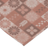 Rustieke Bruine Burlap Bloemen Bladeren Tafelkleed (Gekanteld)