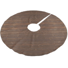 Rustieke bruine eikenhout kerstboom rok
