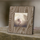 Rustieke bruine houtnerf  moderne kunst canvas afdruk