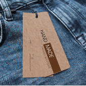 Rustieke Bruine Kraft Papieren Kleding Prijs Hang  Mini Visitekaartjes