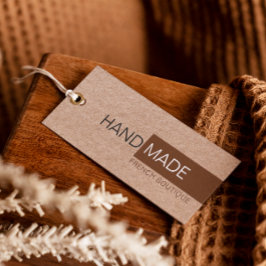 Rustieke Bruine Kraft Papieren Kleding Prijs Hang Visitekaartje