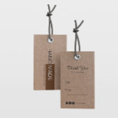 Rustieke Bruine Kraft Papieren Kleding Prijs Hang  Visitekaartje