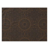 Rustieke bruine mandala met Westerne charme Tafelkleed (Voorkant (Horizontaal))