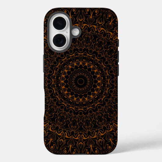 Rustieke bruine mandala met westerse charme Case-Mate iPhone case (Achterkant)
