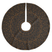 Rustieke bruine mandala met westerse charme kerstboom rok (Voorkant)