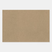 Rustieke bruine natuurlijke krafttextuur effen mas inpakpapier vel (Voorkant 3)