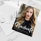 Rustieke Brush belettering afstuderen uitnodiging