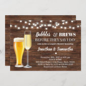 Rustieke Bubbels & Brouwen voordat ik koppels douc Kaart (Voorkant / Achterkant)