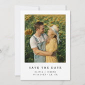 Rustieke Budget Romantische Huwelijk Zonnebloem Fo Save The Date (Voorkant)