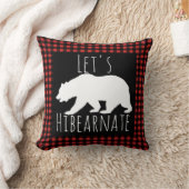 Rustieke Buffalo Check Plaid Laten we Hibearnate B Kussen (Deken)