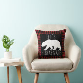 Rustieke Buffalo Check Plaid Laten we Hibearnate B Kussen (Stoel)