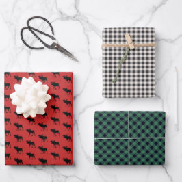 Rustieke Buffalo en Buffalo geruite patroon Inpakpapier Vel