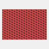 Rustieke Buffalo en Buffalo Plaid Patroon Inpakpapier Vel (Voorkant)