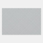 Rustieke Buffalo Plaid 3 Verschillende Patroon Inpakpapier Vel (Voorkant 3)