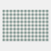 Rustieke Buffalo Plaid 3 Verschillende Patroon Inpakpapier Vel (Voorkant)