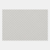 Rustieke Buffalo Plaid 3 Verschillende Patroon Inpakpapier Vel (Voorkant 3)