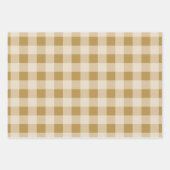 Rustieke Buffalo Plaid - Eenvoudig rood groen goud Inpakpapier Vel (Voorkant 3)