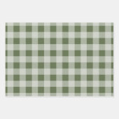 Rustieke Buffalo Plaid - Eenvoudig rood groen goud Inpakpapier Vel (Voorkant 2)