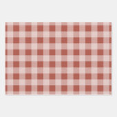 Rustieke Buffalo Plaid - Eenvoudig rood groen goud Inpakpapier Vel (Voorkant)