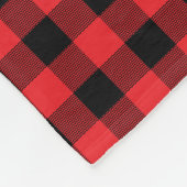 Rustieke Buffalo Plaid Fleece Deken (Hoek)