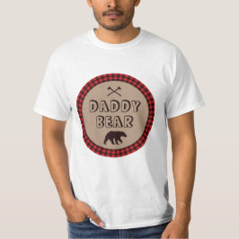 Rustieke Buffalo Plaid Houthakker Douche Papa Beer T-shirt