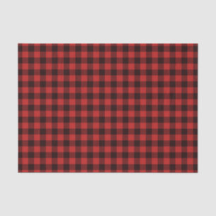 Rustieke Buffalo Plaid Kerstmis vakantiepatroon Tissuepapier