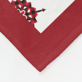 Rustieke Buffalo Plaid Stocking Snowflakes Kerstmi Fleece Deken (Hoek)