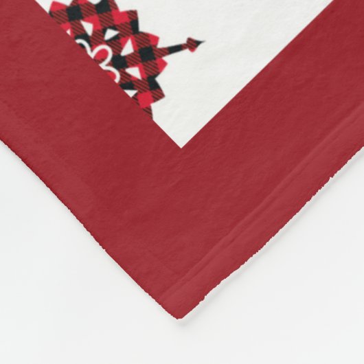 Rustieke Buffalo Plaid Stocking Snowflakes Kerstmi Fleece Deken (Hoek)