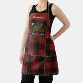 Rustieke Buffalo Rood Buffalo Plaid Aanpasbare Naa Schort (Insitu)