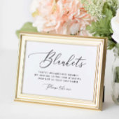 Rustieke buiten deken voor bruiloft poster