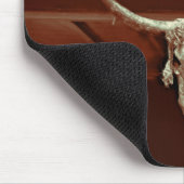 Rustieke Bull Skull Bruin Land Western Monogram Muismat (Hoek)