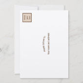 Rustieke Bumble Bee Rustieke Bruiloft RSVP Kaart (Achterkant)