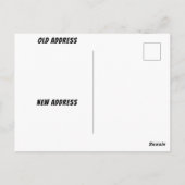 Rustieke Bungalow in de Bossen Nieuw adres Briefkaart (Achterkant)