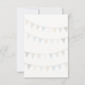 Rustieke bunting met ampersand bruiloft bedankt (Achterkant)