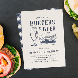Rustieke Burgers & Bier Elke Gelegenheid of Verjaa Kaart
