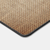Rustieke Burlap Afbeelding Bureaumat (Hoek)