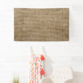 Rustieke Burlap Banner – Natuur-geïnspireerde Cust (Insitu)