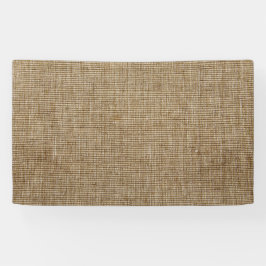 Rustieke Burlap Banner – Natuur-geïnspireerde Cust