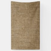 Rustieke Burlap Banner – Natuur-geïnspireerde Cust (Verticaal)