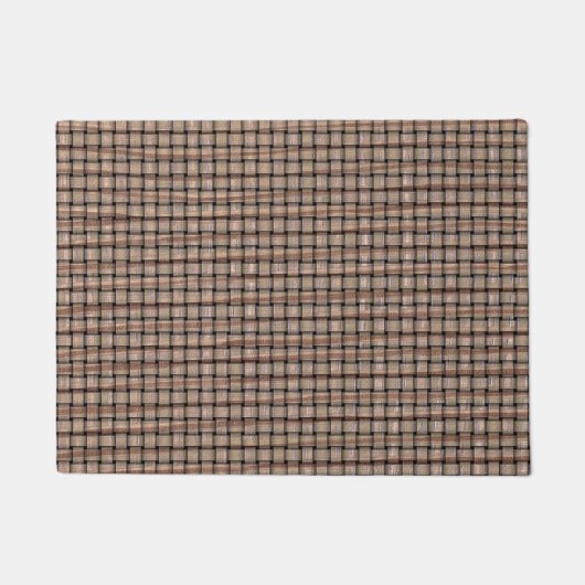 Rustieke Burlap Basket Weave Look Deurmatten (Voorkant)