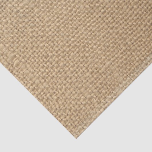 Rustieke Burlap Bruine Achtergrond Tissuepapier (Detail)