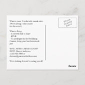 Rustieke Burlap en Barn Wood Familiereünie Briefkaart (Achterkant)