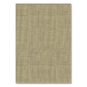 Rustieke Burlap en Bow Seating Kaart (Achterkant)